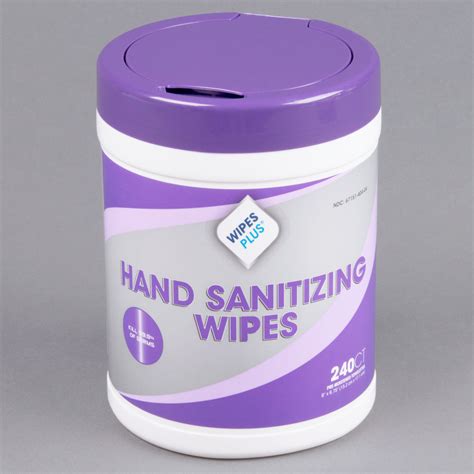 WipesPlus Hand Sanitizing Wipes - 240/Canister