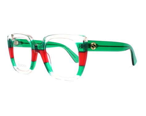 Gucci Eyeglasses GG-0180-O 001 Green | Visionet