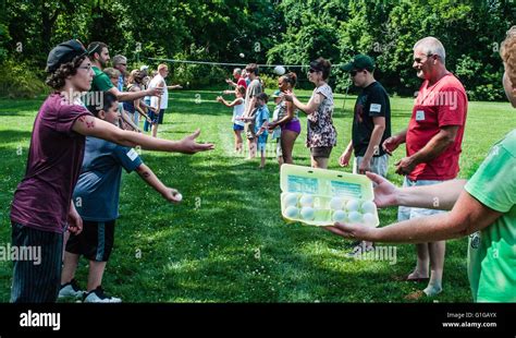 Family picnic game Stock Photo - Alamy