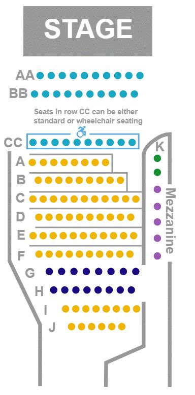 Box Office: Seating Map — LegacyTheatreCT