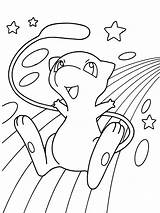 Mew Pokemon coloring Pages sketch template