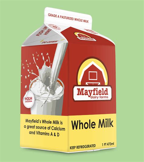 Mayfield Dairy Farms Milk Carton by Kassandra Bonilla at Coroflot.com