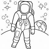 Astronaut Coloring sketch template