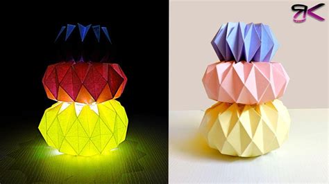 3D Origami Lamp Tutorial – All in Here