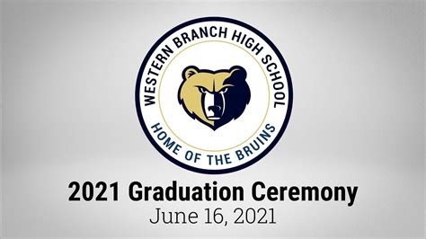 Western Branch High School - 2021 Graduation Ceremony - YouTube