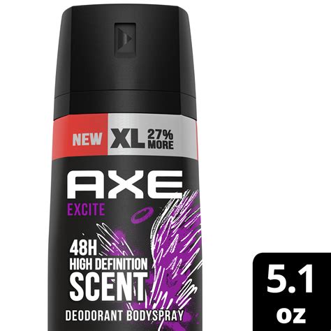 AXE Dual Action Body Spray Deodorant for Men, Excite Crisp Coconut ...