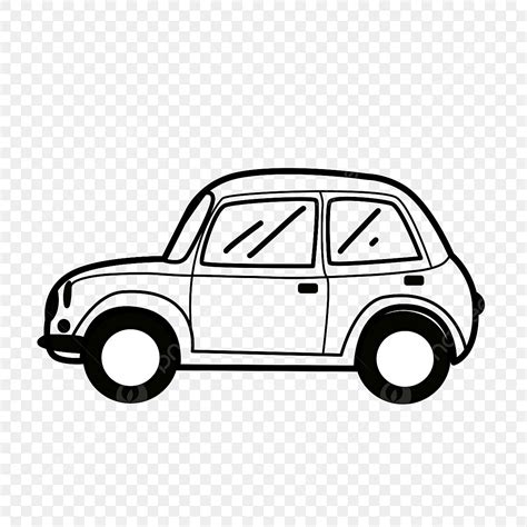 Desenho De Clipart Em Preto E Branco Do Carro PNG , Desenho De Carro ...