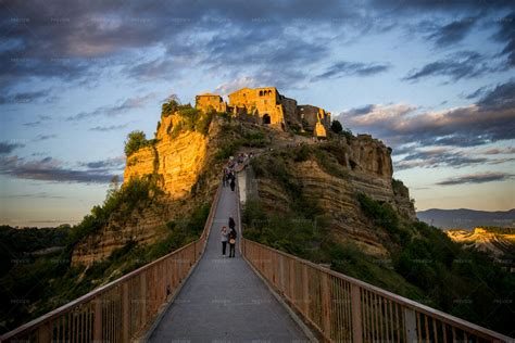 Bridge To Civita Di Bagnoregio - Stock Photos | Motion Array