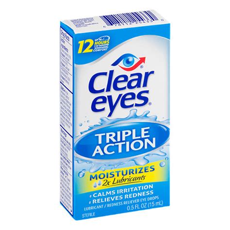 Clear eyes Triple Action Relief 0.5 fl oz (15 ml) at Rs 950/piece | Ophthalmic Drops in New ...