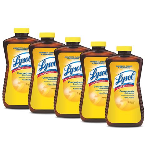 Lysol Concentrate All Purpose Cleaner Disinfectant, 12 Ounce (Pack of 5) - Walmart.com