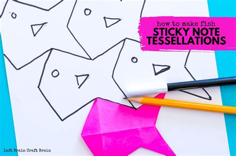 How to Make Fish Tessellations with Sticky Notes: Creating Patterns ...