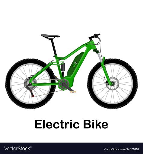 Electric bike isolated Royalty Free Vector Image