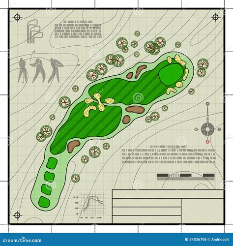 Golf Course Layout Stock Illustrations – 785 Golf Course Layout Stock ...