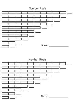 Number Rods - Montessori Printable by Montessori Printables | TPT