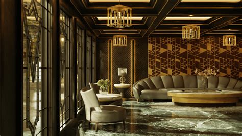 Art Deco Hotel Lobby : r/blender