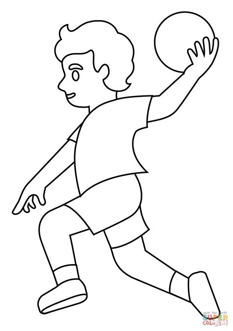 Collection 78 newest handball coloring pages , download and print for free - Shill Art