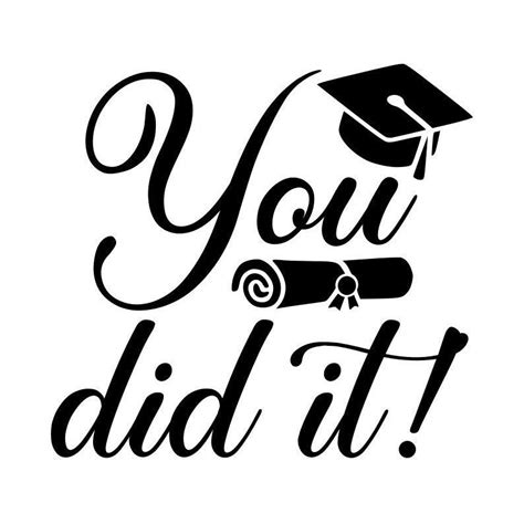 Congrats Grad SVG Graduation SVG You Did It SVG Digital - Etsy | Graduation clip art, Congrats ...