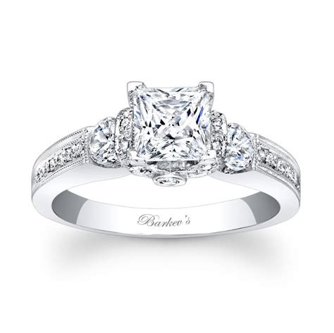 Barkev's Princess Cut Engagement Ring - 7832L