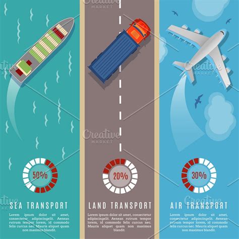 Transportation infographics | Transportation Illustrations ~ Creative ...