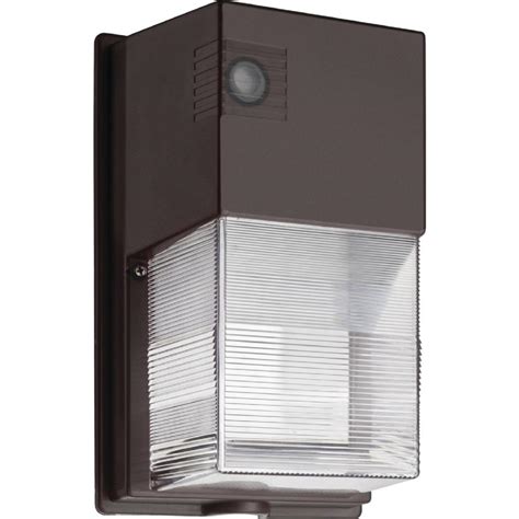 Lithonia Lighting 25-Watt Bronze Outdoor Integrated LED Wall Pack Light ...