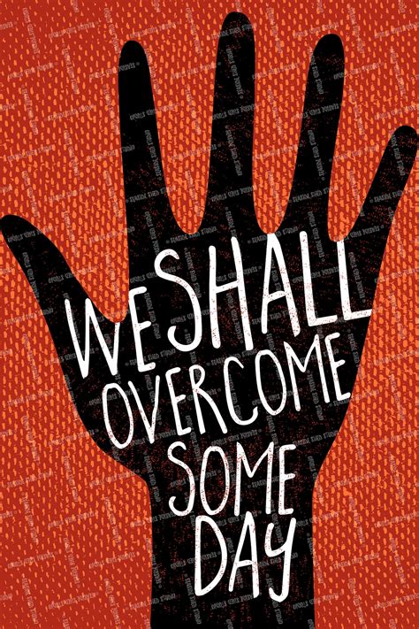 We Shall Overcome Protest Poster Civil Rights Printable No - Etsy UK