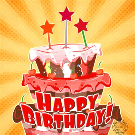 Free Animated Birthday Cake Card | Funimada.com