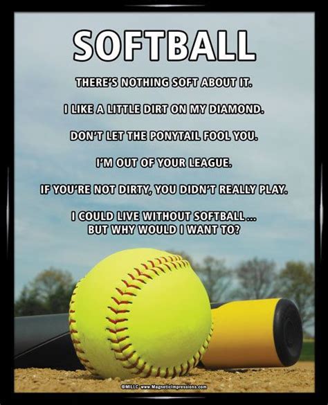 Softball Sky 8x10 Sport Poster Print in 2022 | Inspirational softball quotes, Softball quotes ...