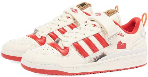 adidas X Home Alone Forum Low Sneakers in Red for Men | Lyst Canada