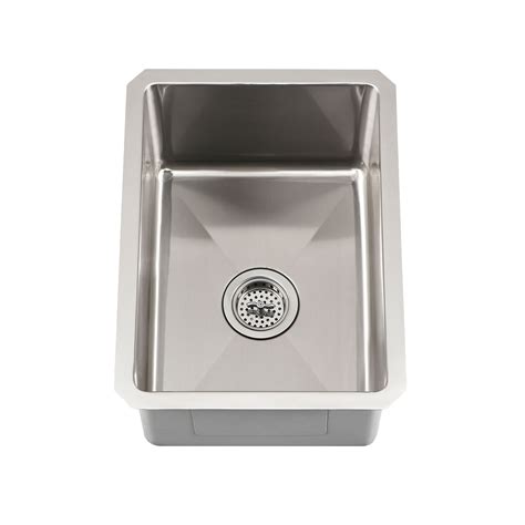 Schon Undermount 16 Gauge Stainless Steel Radius Corner Single Bowl Bar Sink | Bar sink, Sink ...