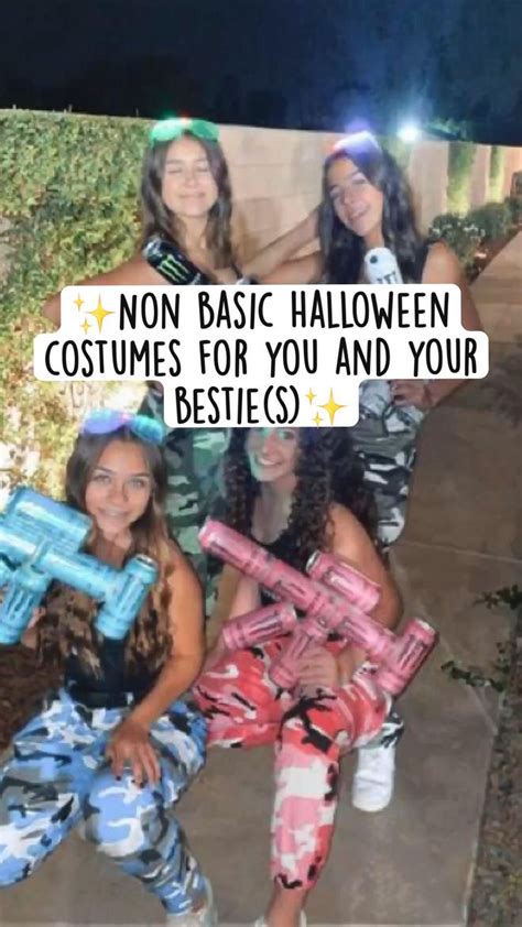 Non basic Halloween costumes for you and your bestie(s) | Basic halloween costumes, Bff ...