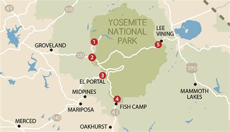 5 Entrances to Yosemite National Park - Which is best?