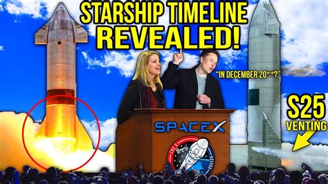 NEW SpaceX Orbital Timeline Flight Update! Space X Starship Prototype ...