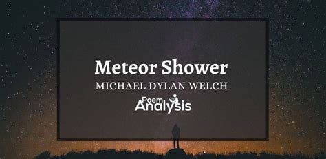 Meteor Shower by Michael Dylan Welch - Haiku Analysis