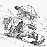 Snowmobile Coloring Pages  Free & Printable sketch template