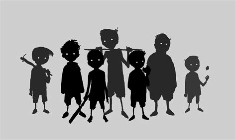 Limbo - Character Art | Zombie silhouette, Shadow face, Book illustration art