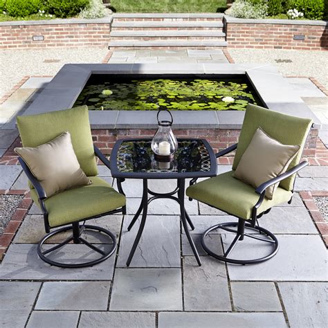 Garden Oasis Rockford 3pc Bistro Set - Outdoor Living - Patio Furniture - Small Space Sets