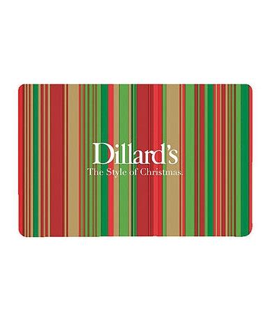 Dillard´s Striped Holiday Gift Card | Dillards.com | Holiday gift card ...