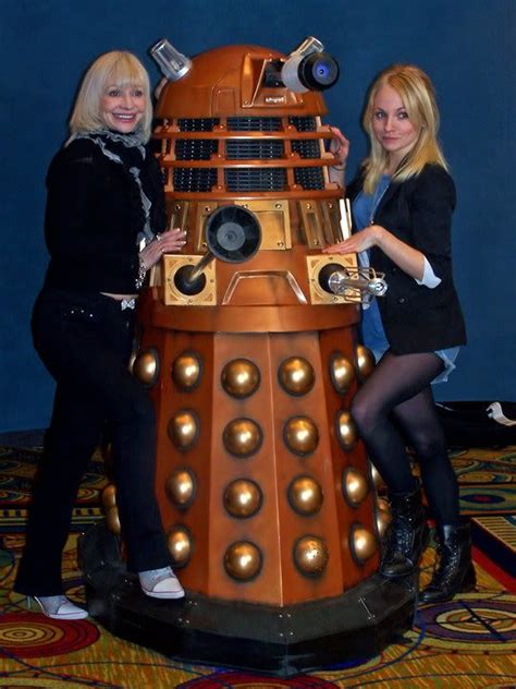 Katy Manning with A New Series Dalek (and Georgia Moffat) | Katy, Manning, Doctor who