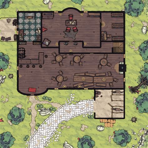 Inn-Tavern-Adventure guild 2mt (Day) (By Bazz) | 2-Minute Tabletop