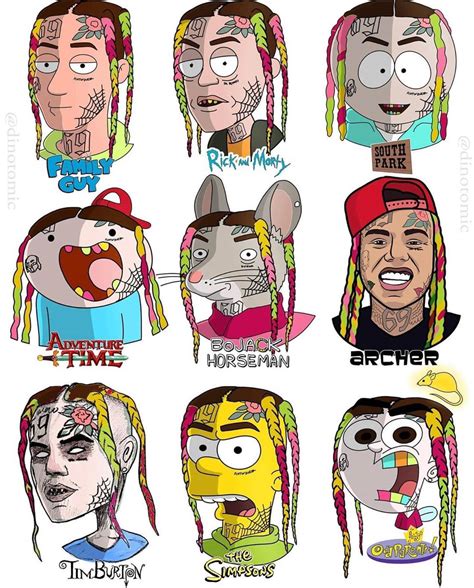 Different animation styles : r/6ix9ine