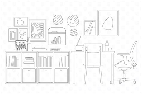 Archade | A Modern Home Office Furniture Setup CAD Drawings