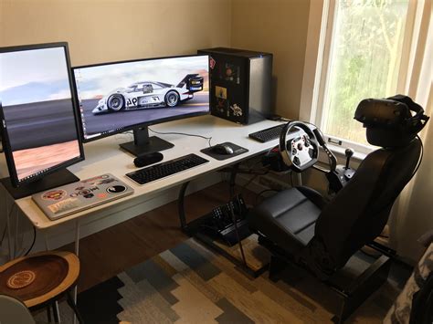 Finally got around to cleaning up the setup : r/simracing