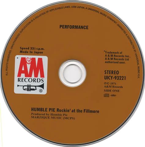 Humble Pie - Performance: Rockin' The Fillmore (1971) {2007, Japanese Reissue, 24-bit Remastered ...