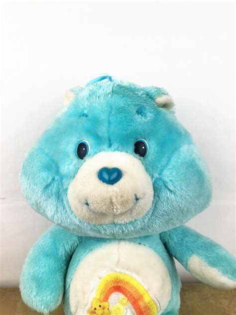 Vintage Plush 1980s 80s Care Bear Stuffed Animal Wish Bear | Etsy