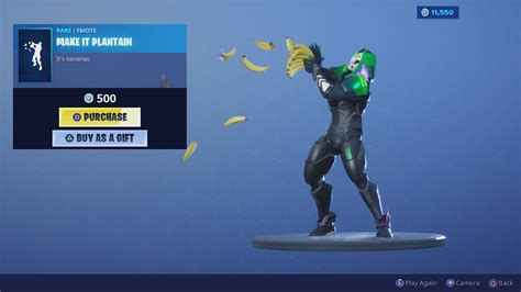 Buying & Gifting The NEW Fortnite BANANA Emote & Emote Showcase On Different Fortnite Outfits ...