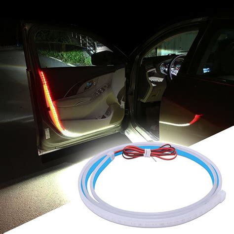 Car LED Flexible Strip Light Open Car Door Warning Flash Signal Car ...