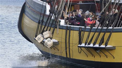 Tea thrown into harbor for anniversary of Boston Tea Party - ABC30 Fresno