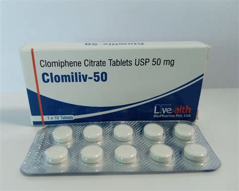 Clomiphene Citrate Tablets 50 Mg, Packaging Type: Box, | ID: 21374803673