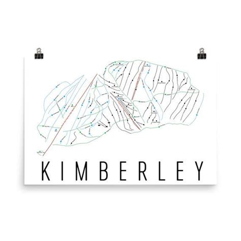 Kimberley Alpine Ski Map Art Kimberley British Columbia | Etsy in 2021 | Map art, Ski art ...