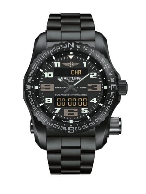 Breitling V7632522/BC46/159V : Emergency II Night Mission / Black / Bracelet » WatchBase